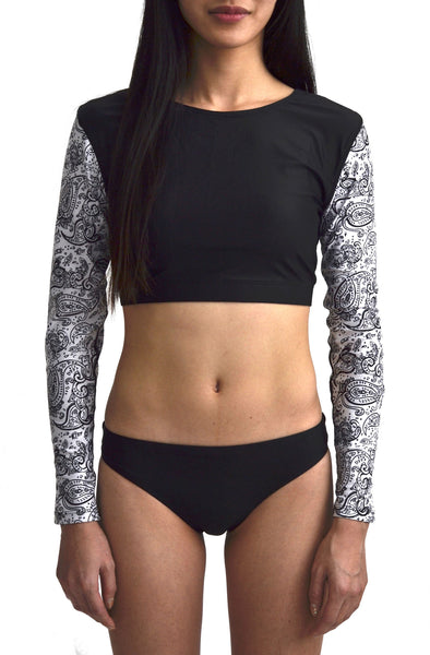 חולצת לייקרה קצרה לנשים | Akela Dancer Rashguards